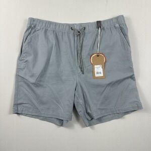 Faherty Essential Drawstring‎ Shorts 6.5" Inseam Rocky Grey Men's 2XL NWT